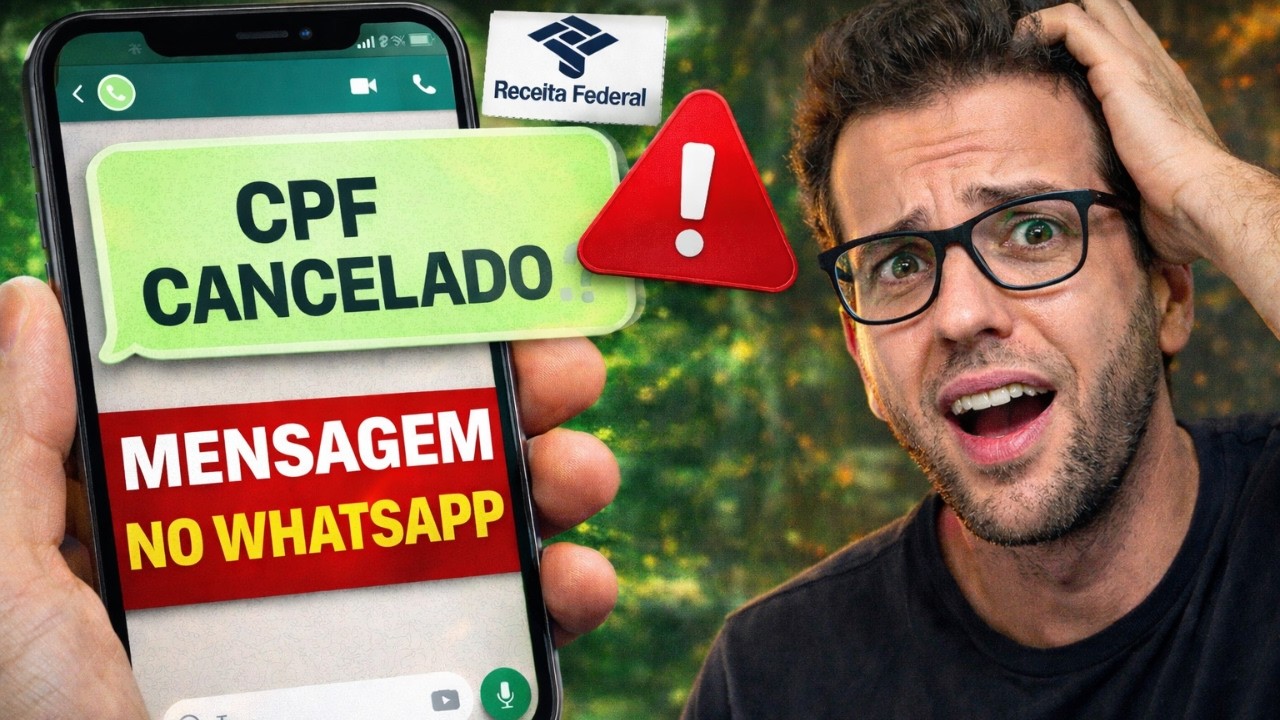 ALERTA para você que tem CPF e WHATSAPP recebeu esta mensagem no seu celular “CPF CANCELADO”