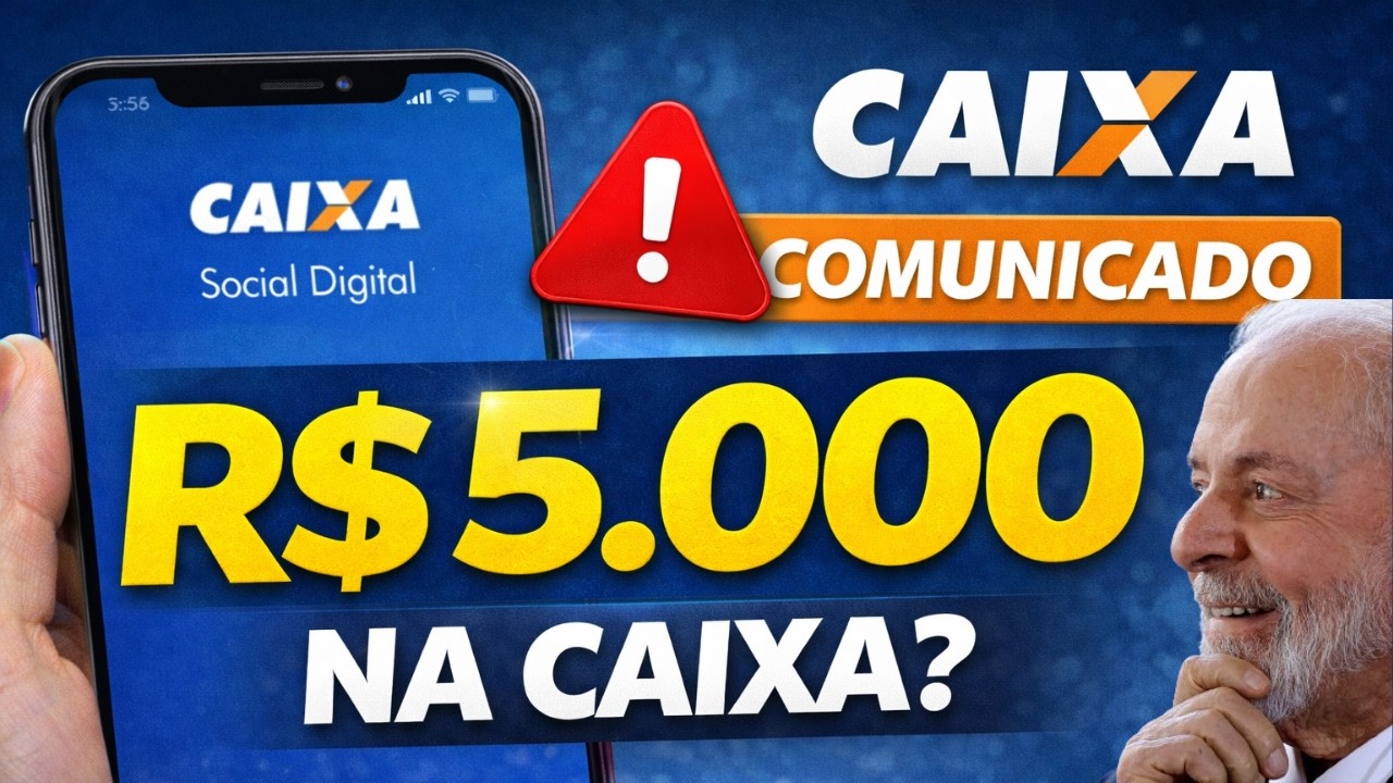CAIXA ECONÔMICA MANDA INFORME GERAL COM NOVO LIMITE DE R$5000 PARA QUEM TEM CONTA CORRENTE DIGITAL