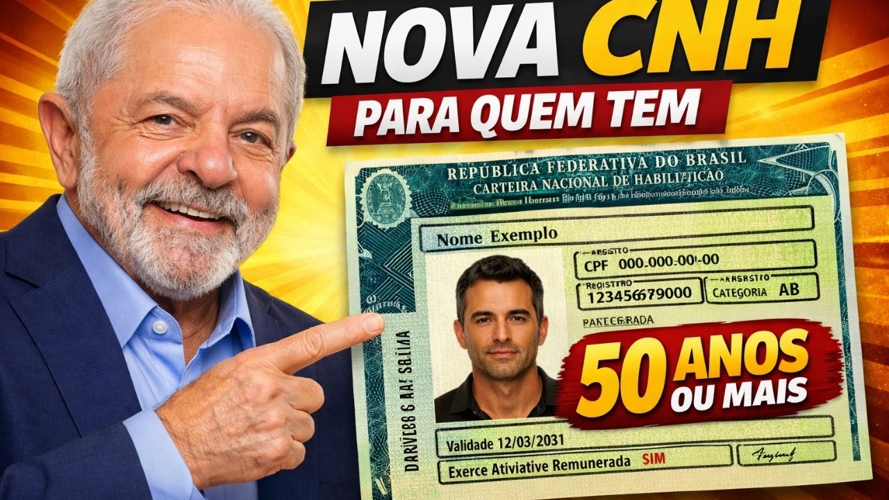 NOVA CNH PARA IDOSOS NOVAS REGRAS estão passando a valer para motoristas com 50 anos ou mais