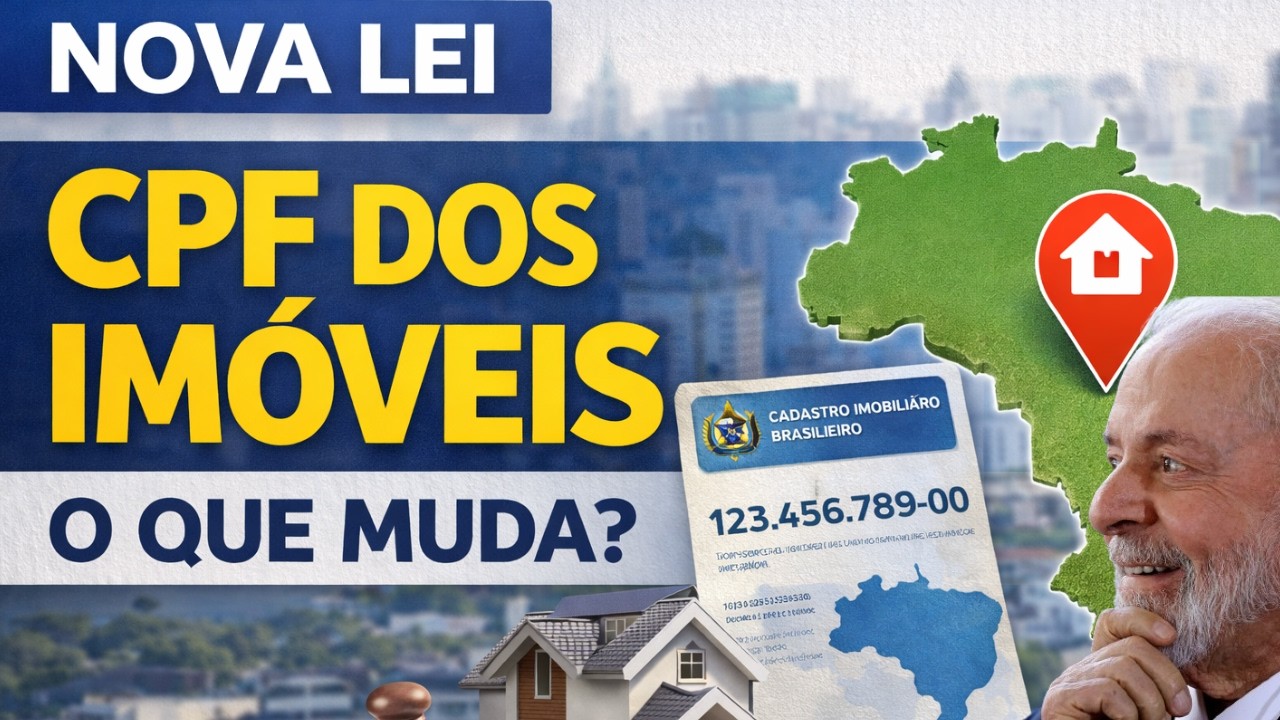NOVA LEI cria “CPF dos imóveis”, saiba como será o novo cadastro imobiliário que você tem de fazer