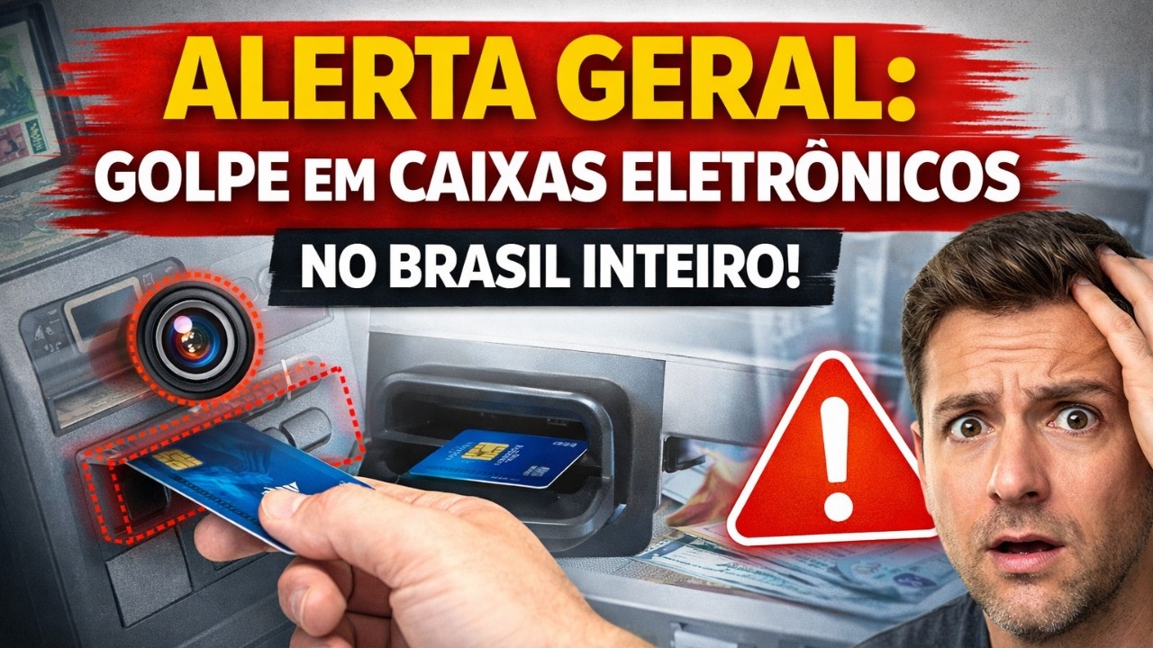 ALERTA GERAL: Golpe no Caixa Eletrônico está roubando dinheiro dos brasileiros