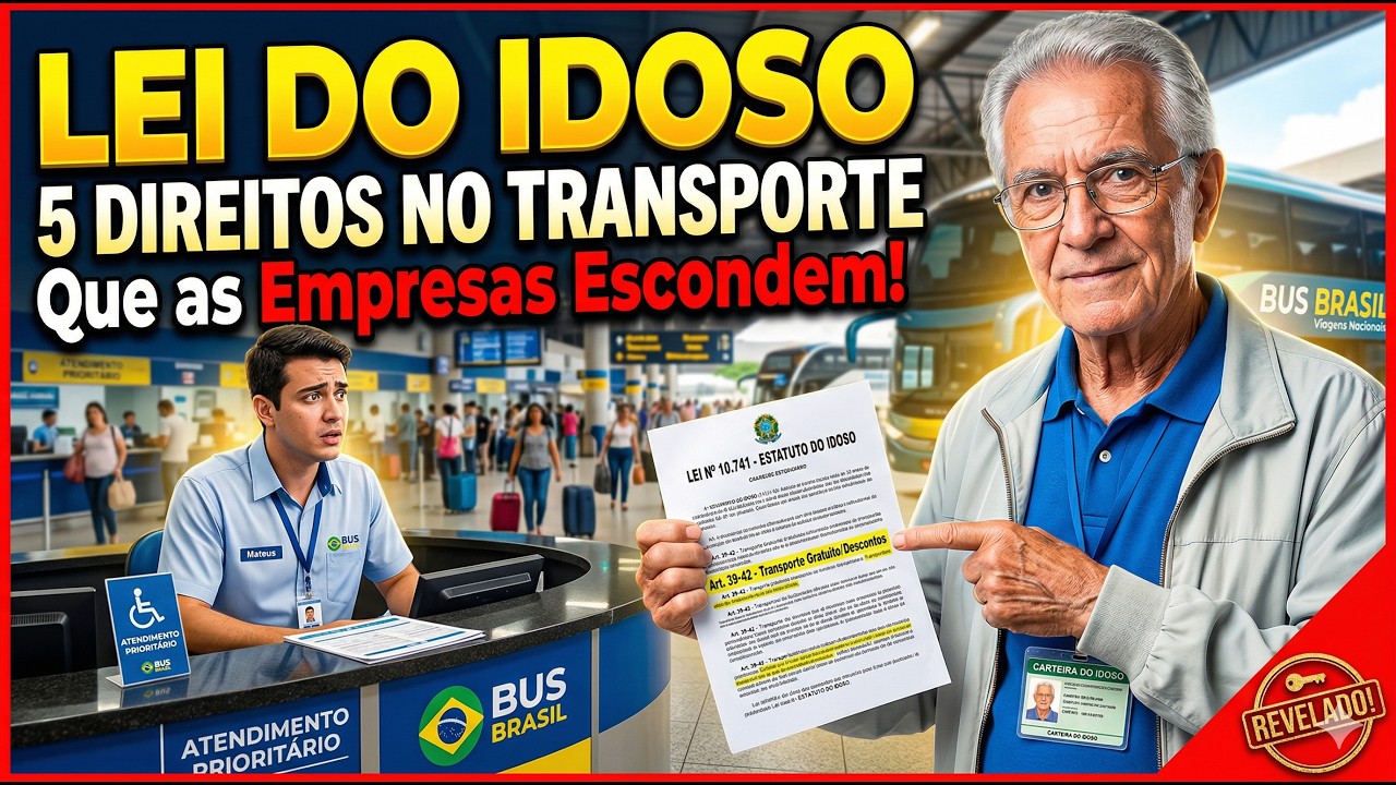 Estatuto do Idoso: 5 Direitos pela LEI de transportes que as empresas escondem