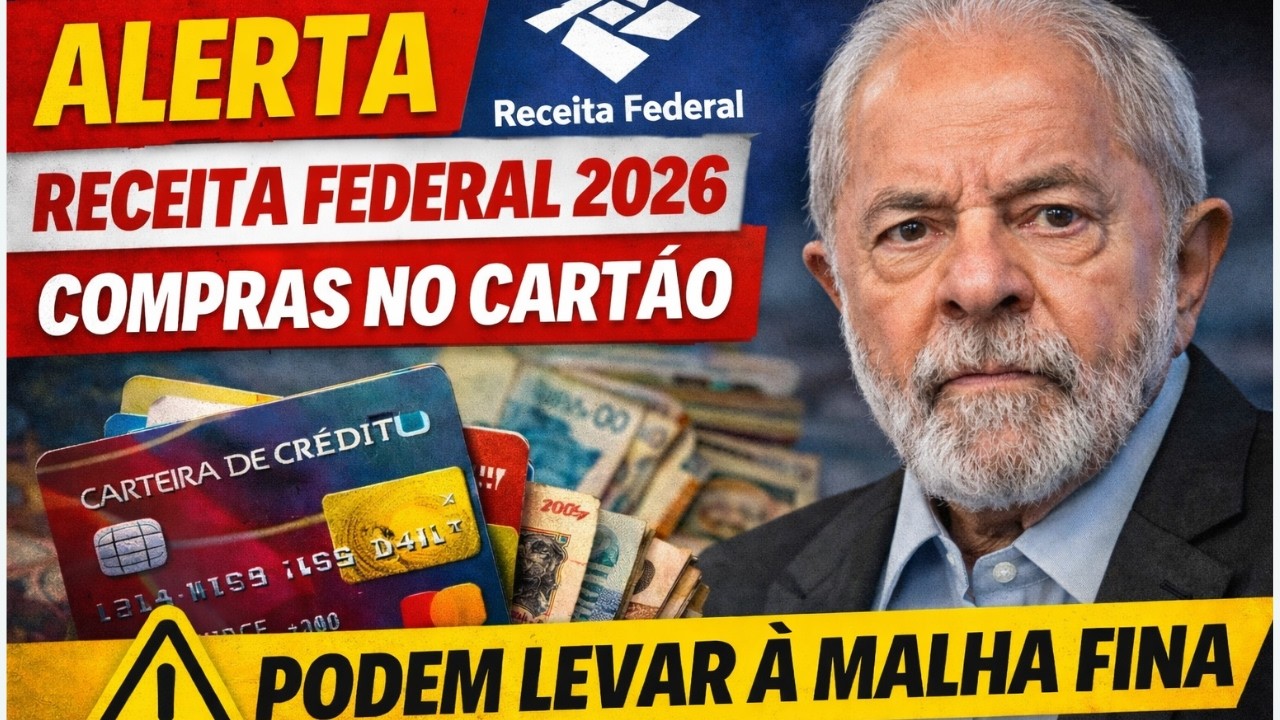 Alerta Receita Federal 2026 Compras no cartão Podem Levar à Malha Fina se acontecer isso