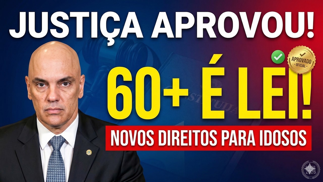 TEM MAIS DE 60 ANOS ENTÃO TEM DIREITO A RECEBER ESSES 10 BENEFÍCIOS! ESTATUTO DOS IDOSOS 2026!